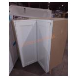 34"ï¿½34.5" Corner Base Cabinet, White