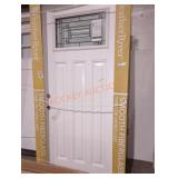 36" x 80" right hand inswing white exterior door