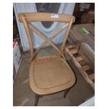 2 chairs 1 has a broken leg