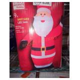 9 ft giant sized Led Santa inflatable