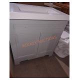 30" W x 18.5" D x 34" H bathroom sink vanity