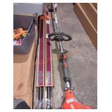 2 1" diameter drapery rod matte black 72-144in