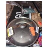 Farberware 12" covered deep skillet black with lid