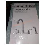 Glacier Bay Two Handle Kitchen Faucet W/ Sprayer