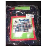 Martha Stewart Blue Flannel Twin-Size Duvet