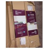 2" Cordless Faux Wood Blinds, White, 2-Pk