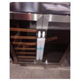 30" wine and beverage fridge with lock black