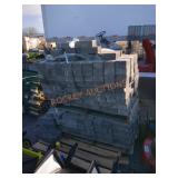 Skid of 8"x4"x2" Gray Bricks