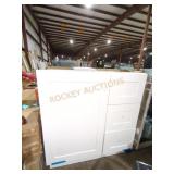 30" W x 19" D x 34.5" H  Vanity without Top