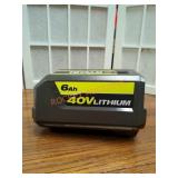 RYOBI 40V 6Ah Battery Only
