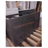 48"Wï¿½21.5"Dï¿½27.5"H Bathroom Vanity Base, Gray