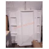 3 piece tub surround white walls