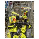 Mixed RYOBI Charger Cart Lot