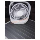 Rechargeable desk fan