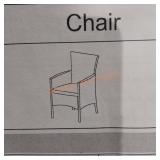 Woven look  outdoor chair