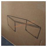 Glass coffee table apx 42x20x14