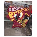 Washington Redskins football throw blanket