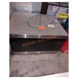 LG silver microwave oven smart compatible