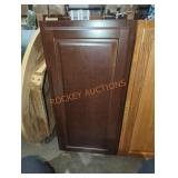 18"W x 12"D x 36" H wall kitchen cabinet brown