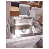 Glacier Bay Stainless steel sink 25" x 22" x 7"