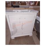 30" bathroom vanity sink white
