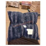 Blue Plush Throw Pillows (2-pack)