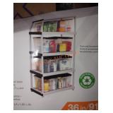 HDX heavy duty 36" x 24" 5 shelf white