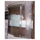 38" round shower enclosure clear glass
