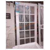 Eight doors 36"x80" white doorw/15 square windows