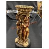Vintage Hindu woman candlestick/ vase statue