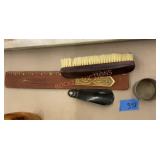 Vintage advertising letter opener, napkin holders