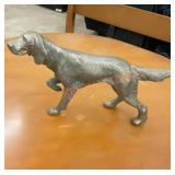 Vintage metal statue, Irish setter stamped