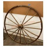 50 inch antique wagon wheel