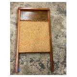 Vintage National washboard turned in to cork board