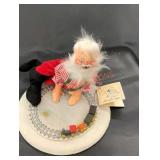 Annalee, small Santa with train doll