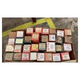 Box lot Vintage player, pianos scrolls