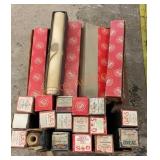 Box lot, vintage player piano scrolls