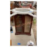 Jewelry box and ship wheel mirror, decor