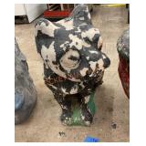 19ï¿½ high cement French bulldog statue