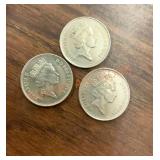 1992 United Kingdom, Queen Elizabeth II 10 pence