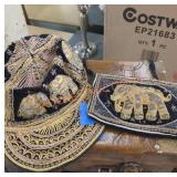 Vintage j. A- maa beaded and embroidered elephant