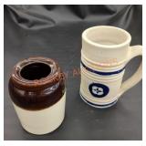 Pottery mug, souvenir and small pottery piece