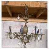 Vintage chandelier with crystal accents