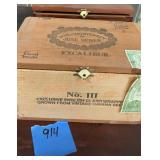Wooden cigar boxes
