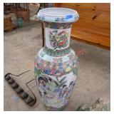 Asian inspired large vase