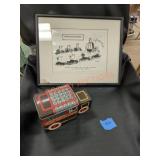 Vintage Hershey chocolate company tin and comic