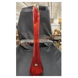 Vintage Viking glass vase approx. 18in tall