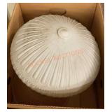 Antique glass lamp, shades lot