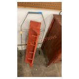 Decorative wall shelf and push cart