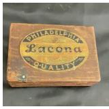 Vintage Lacona cigar box